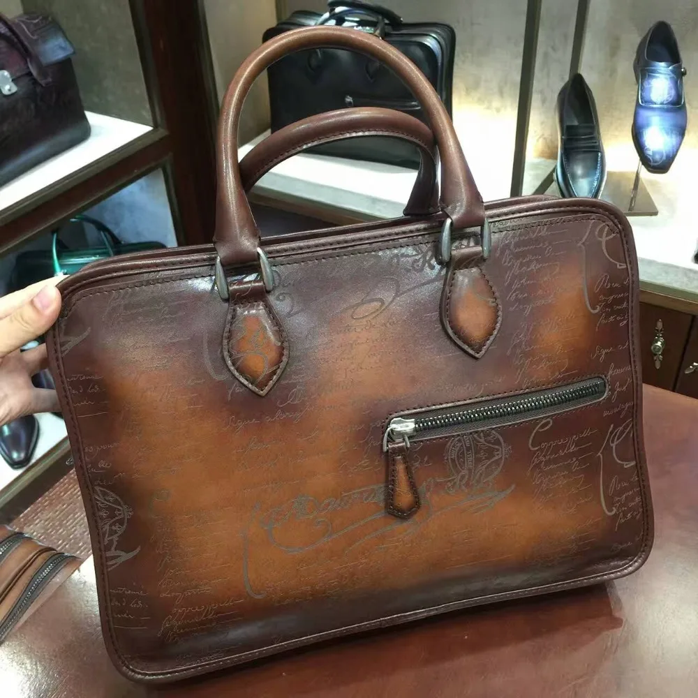 Buy TERSE_Custom service leather briefcase business