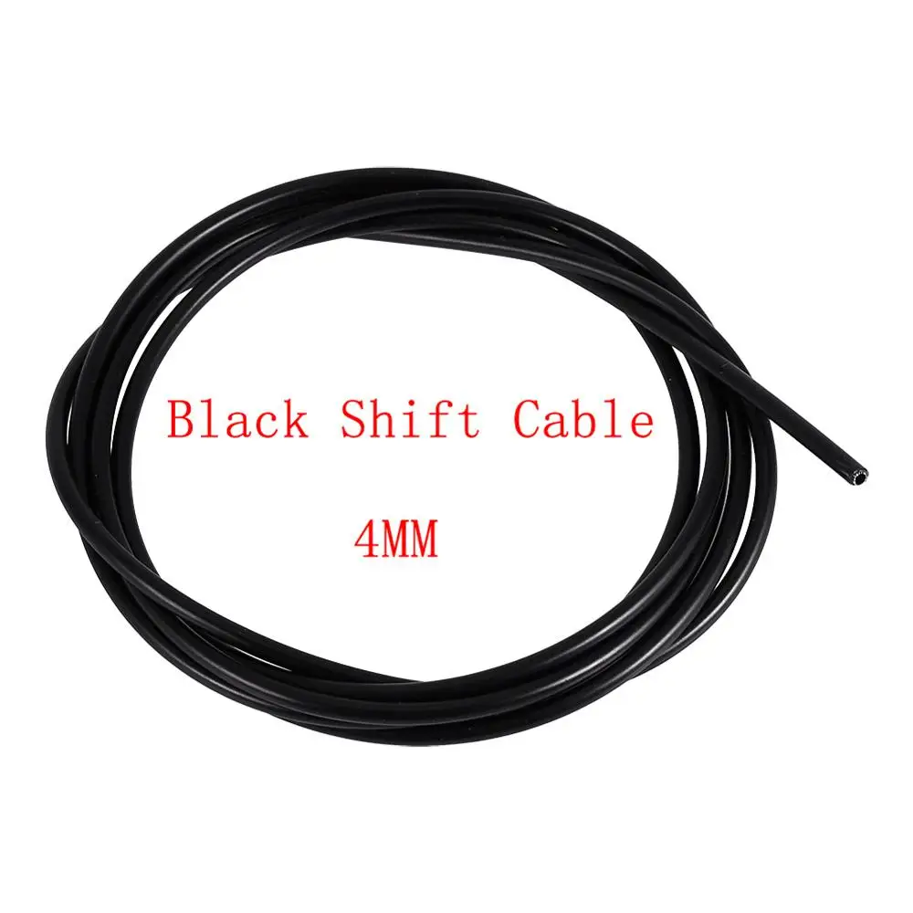 2 м, 4 мм, 5 мм велосипедный вынос руля кабель переключения кабелей велосипедный Корпус оборудования/горный велосипед велосипедный, переключения велосипед кабель провод простых инструментов для езды на велосипеде - Цвет: 4mm Black