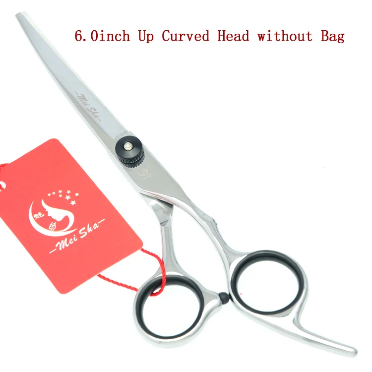 Meisha 6 inch Professional Pet Grooming Scissors Set for Hairdressing Dog Cutting Thinning Curved Shears Puppy Cliper HB0022 - Цвет: HB0027 no Bag