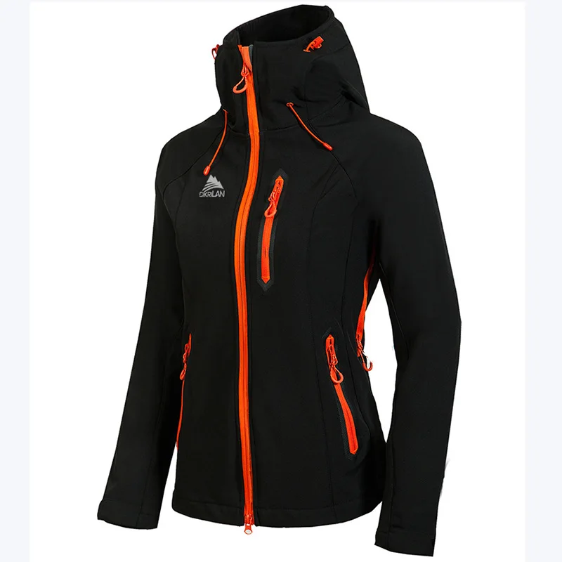 SHIFUREN Женская водонепроницаемая куртка для альпинизма, походная Лыжная ветрозащитная флисовая зимняя флисовая куртка с длинным рукавом, размер S-XXL