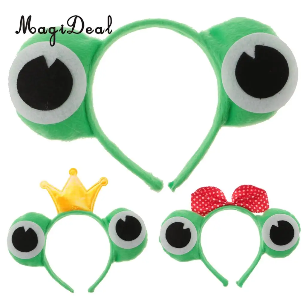 MagiDeal Bachelorette Novelty Frog Style Headband Fancy Dress Animal Toad Constume Girl Night Out Hen Party for DIY Party Decor 