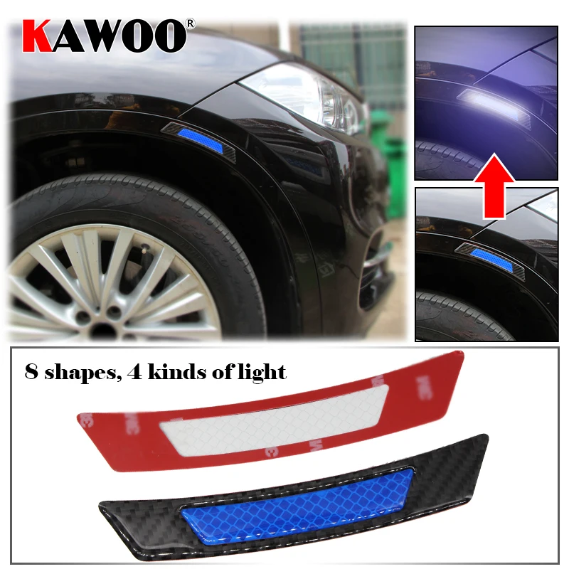 

KAWOO Car Reflective Strip Sticker For Hyundai Solaris Elantra Accent i30 i10 Wheel Rim Eyebrow Safety Warning Decal Accessories