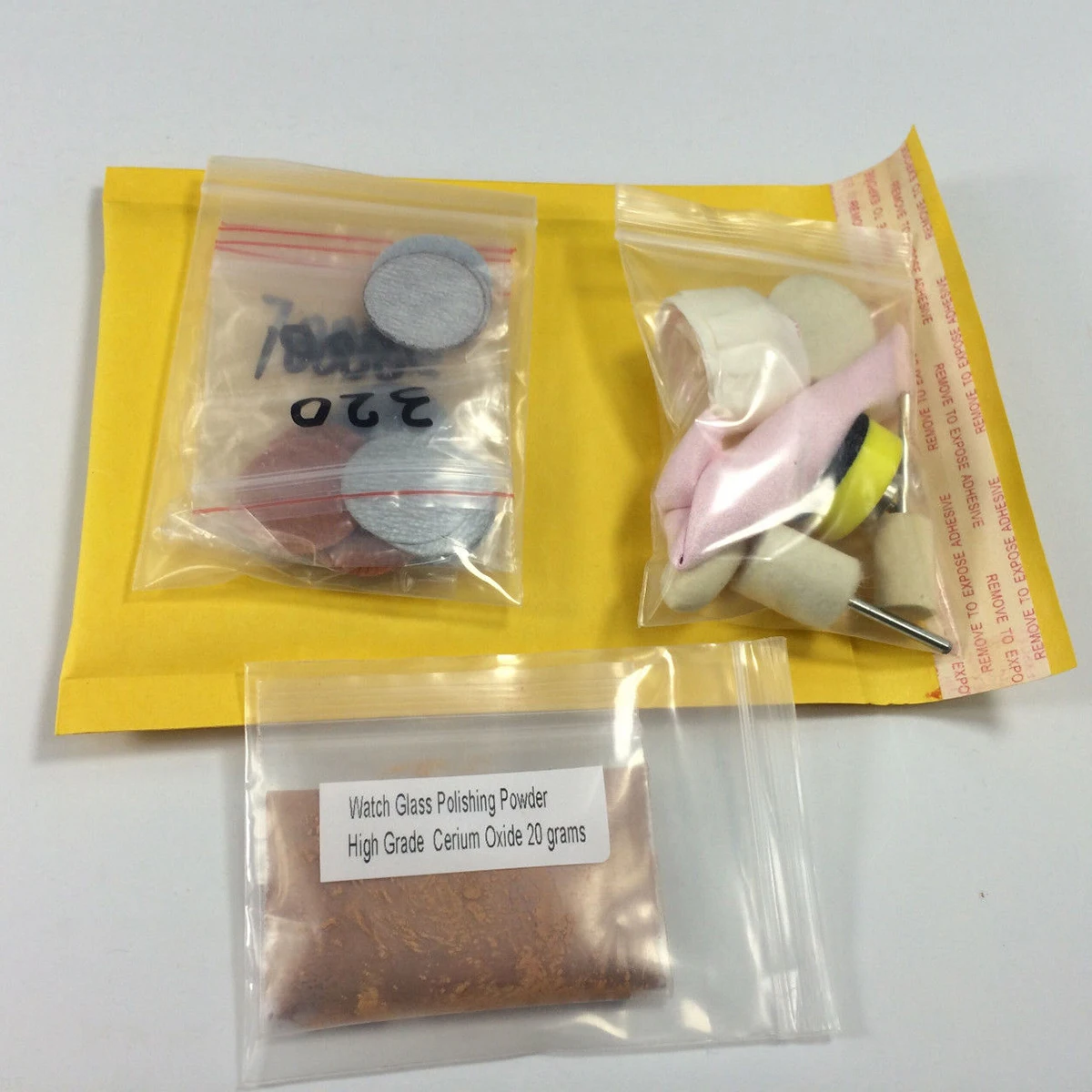 New Watch Glass Polishing Kit Glass Scratch Removal Set Acrylic Sapphire Crystal