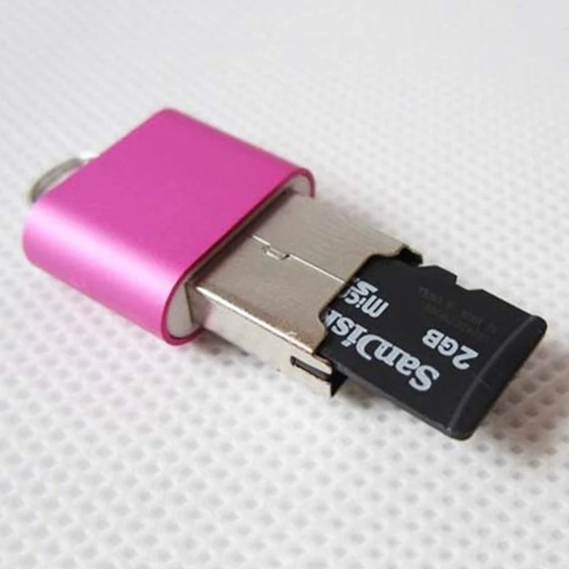 Portable Mini USB 2.0 Micro SD TF T Flash Memory Card Reader Adapter