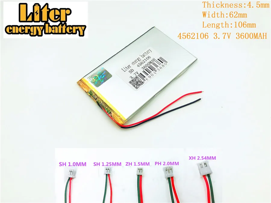 3 7V 4562106 3600mah Lithium polymer battery for font b tablet b font font b pc