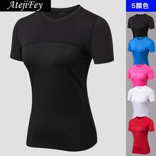 Фитнес гимнастическая майка спортивные тренировки женские camisetas mujer спортивные футболки дышащая Йога кроп сетка рубашки