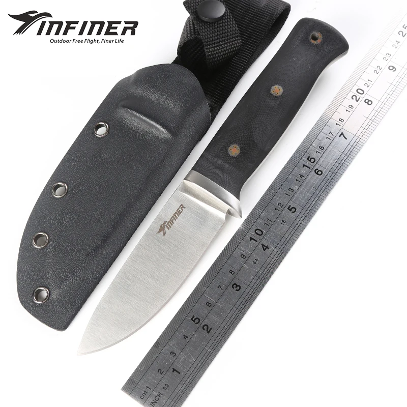 Дешевый INFINER Хэнк A2 лезвие G10 Ручка фиксированным лезвием охотничий нож KYDEX оболочка Тактические выживания на открытом воздухе снаряжение Ножи EDC ин...