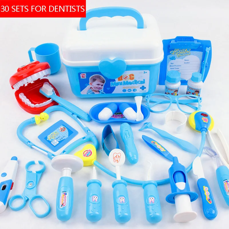

Kids Pretend Play Toy Doctor Game Toys Set Cosplay Doctors Vocal Light Stethoscope Toy Simulation Medical Equipments