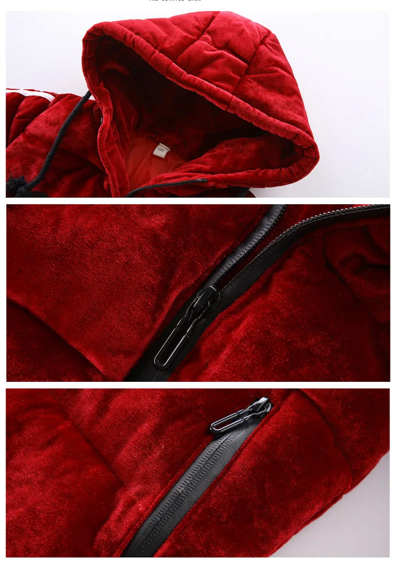 Hot 2018 Winter Cotton Hooded Jackets Teenage Girls Fashion Warm Solid Outwears Coats Kids Thick Long Jacket Children Padded (12)