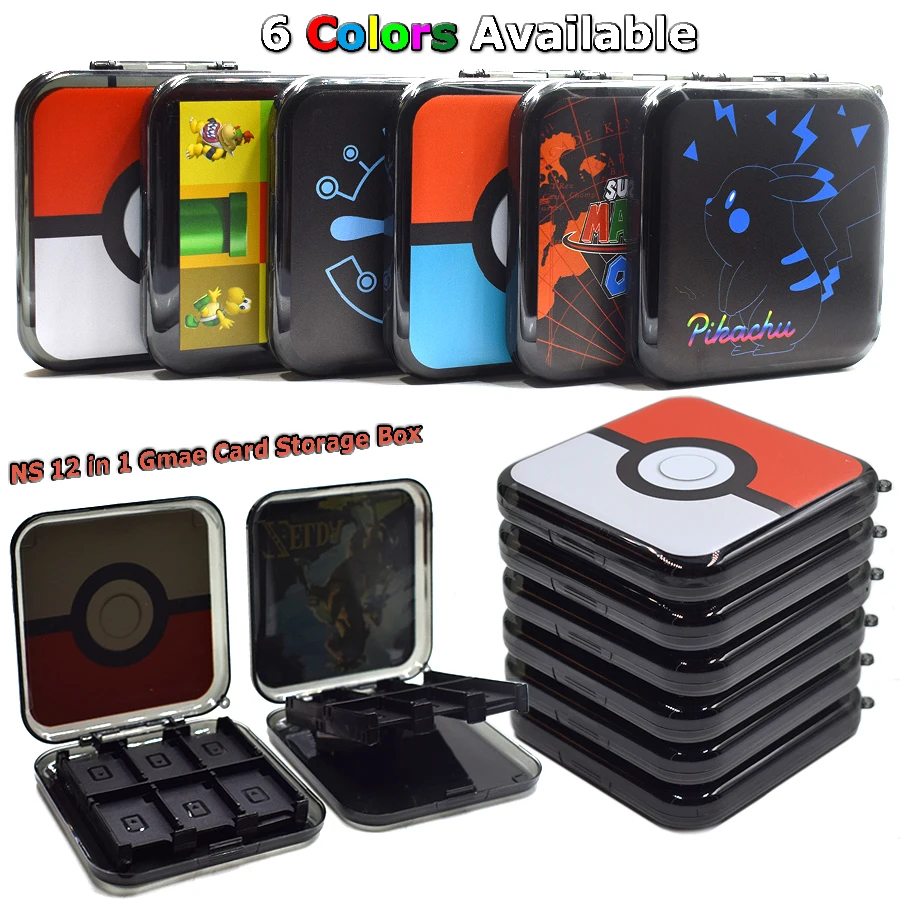 

Nintend Switch 12 in 1 Portable Case Game Card Box Storage Hard Shell for Nintendo Switch NS Game