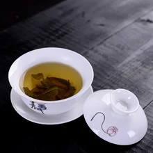 Красивый 100 мл керамический гайвань, фарфоровые чашки для чайной церемонии кунг-фу церемония Tureen чайный набор для pu'er/Пуэр/Улун/белый/зеленый/жасминовый чай