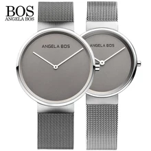 New Top Brand BOS Business font b Watch b font Men Luxury Ultra Thin Simple Quartz