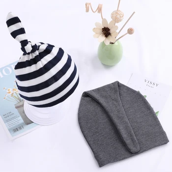 

2pcs /lot Baby Hat Knit Cotton Baby Caps For Newborn Photography Praps Cap Accessories Kids Boys Girls Hats Child Beanie