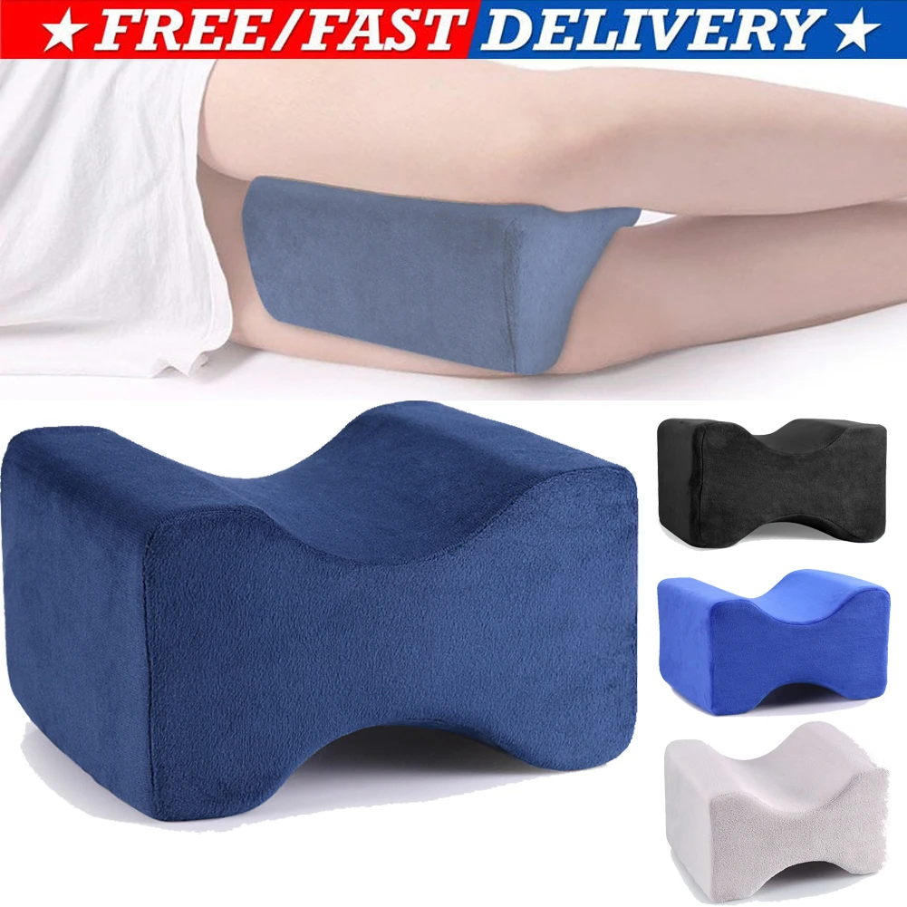 Contour Leg Pillow Memory Foam Bed Orthopaedic Firm Hips Knee Support Cover Gift 