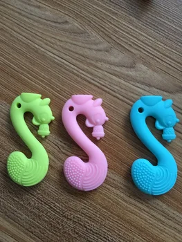 

DHL 2000pcs Baby Silicone Teether Food Grade Silicone Teether Baby Teething Training Toys