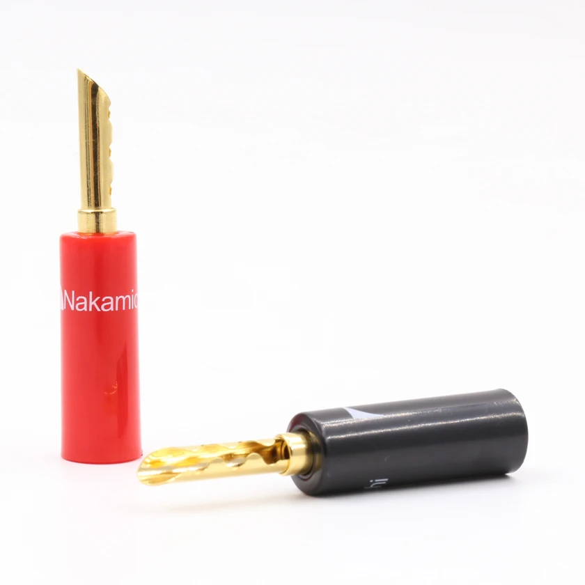

4pcs Nakamichi 24k gold plated BFA 4mm Banana Plug Z type banana Connector