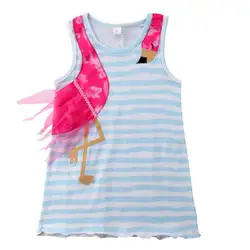 Детская летняя одежда для маленьких девочек кружевные полосатые платья принцессы для маленьких девочек свободное летнее платье без