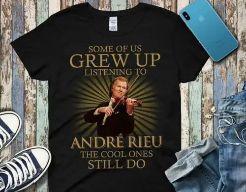 Andre Rieu/Мужская черная футболка с принтом некоторые из нас высокое качество лето