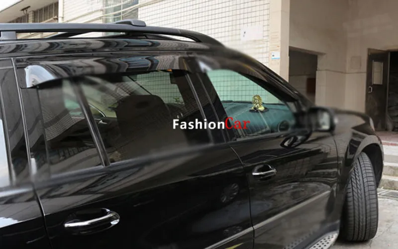 

For Mercedes-Benz 2015 2016 GLE W166 Window Visor Deflector Sun Fine Rain Shield Guards 4pcs