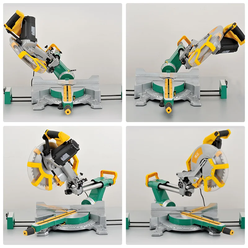 12 Inch Electric Table Saw Lever Saw Oblique Angle Saw Multifunctional Woodworking Cutting Machine J1G-ZP4-305