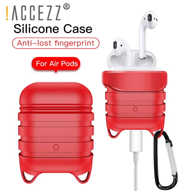 ! ACCEZZ для Apple AirPods Bluetooth беспроводной чехол наушников портативный защитный