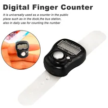 Стежок маркер и счетчик строк ЖК-дисплей Электронные Цифры палец кольцо цифровой Tally счетчик кликер таймер для шитья Вязание переплетения