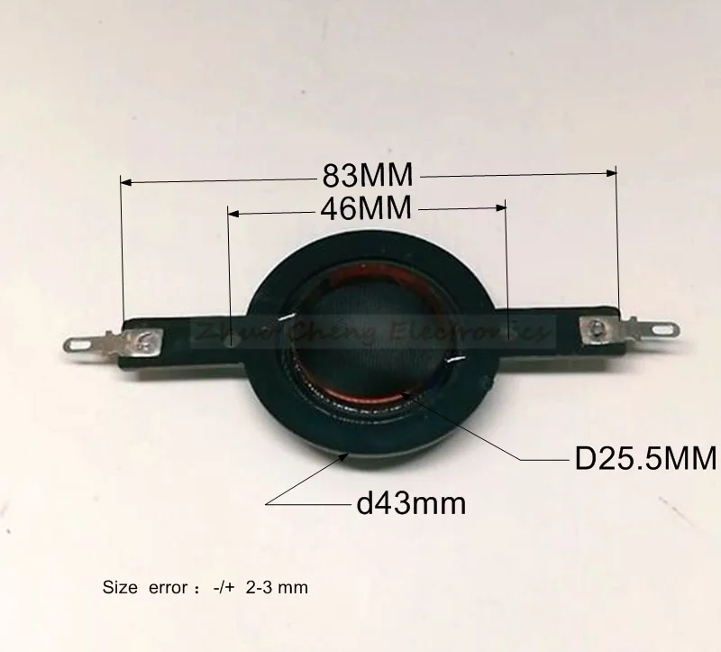 1 пара черный 25,4 25,5 мм " Шелковый мембранный купольный ВЧ-динамик звуковой катушки