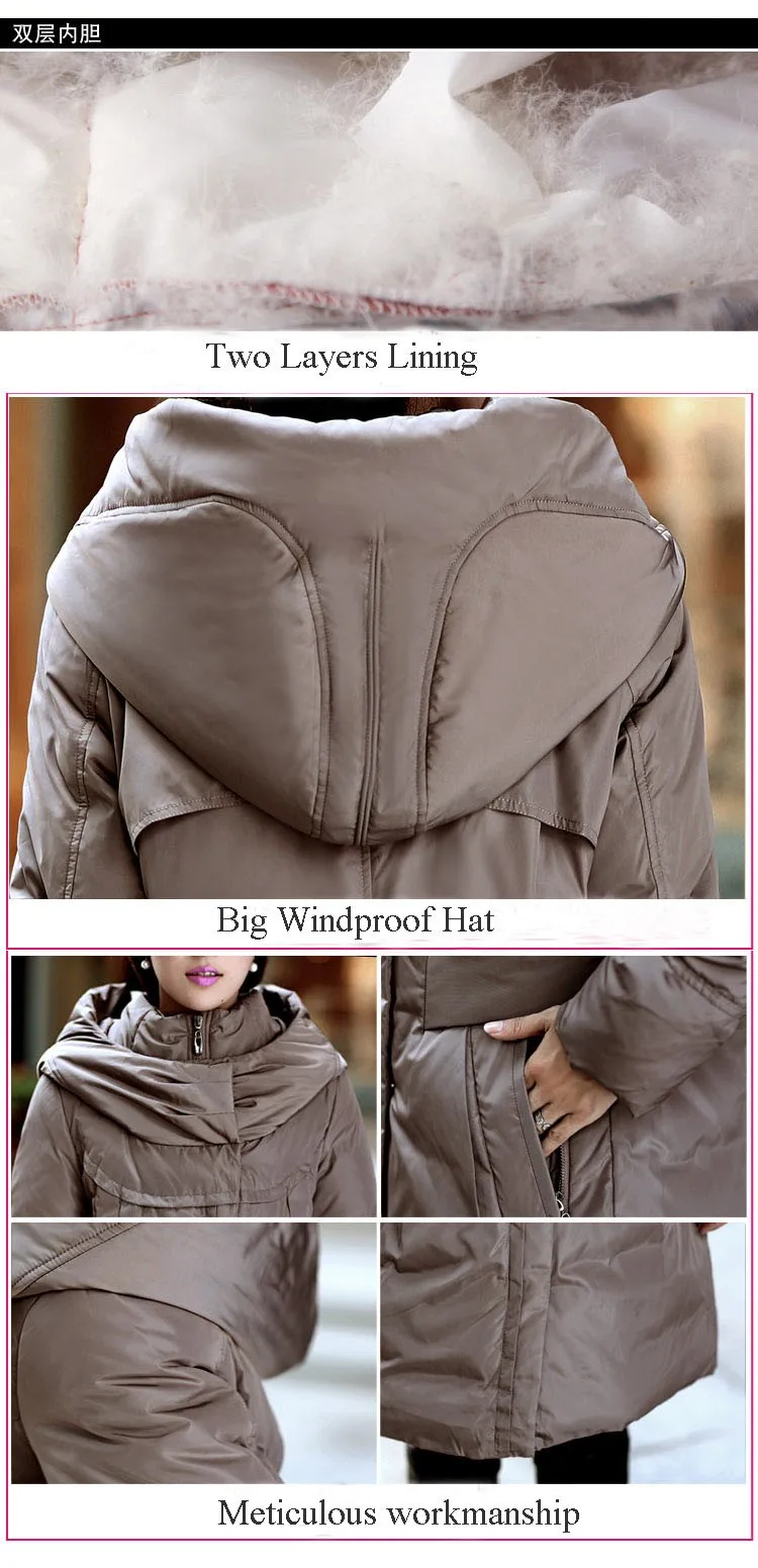 Tcyeek зимняя куртка женская парка 90% белое пуховое пальто толстый капюшон ветрозащитная женская зимняя куртка s плюс размер L-5XL HJ312