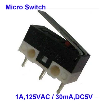 

Top Quality Sale Price 50 pcs a Lot Widely Used 1A, 125VAC 3P Mininature Microswitch Copper Contact