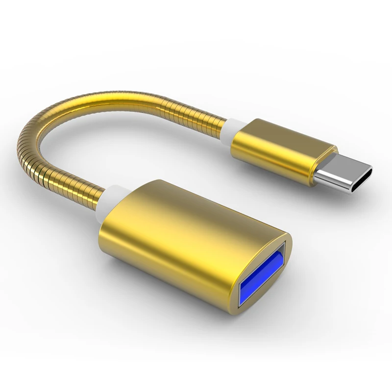 Кабель-адаптер USB C OTG со штекером Type на гнездо 3 0 Type-C адаптер для Huawei Samsung Xiaomi MacBook 8