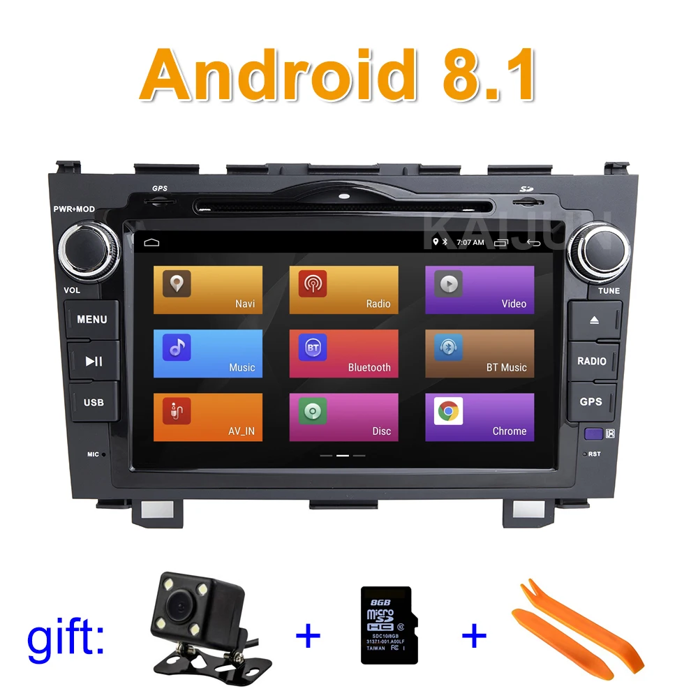 

IPS screen 8" Android 8.1 Car DVD Stereo Player GPS for Honda CRV CR V 2007 2008 2009 2010 2011 with BT Wifi Radio