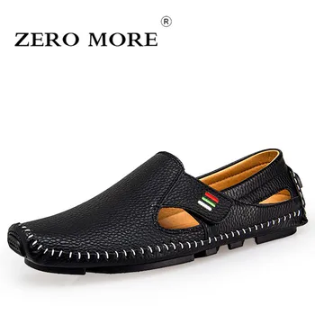 

ZERO MORE Fashion Men Shoes Soft Casual Sewing Slip On Men Loafers Moccasins Large Sizes High Quality Men's Shoes Drivings