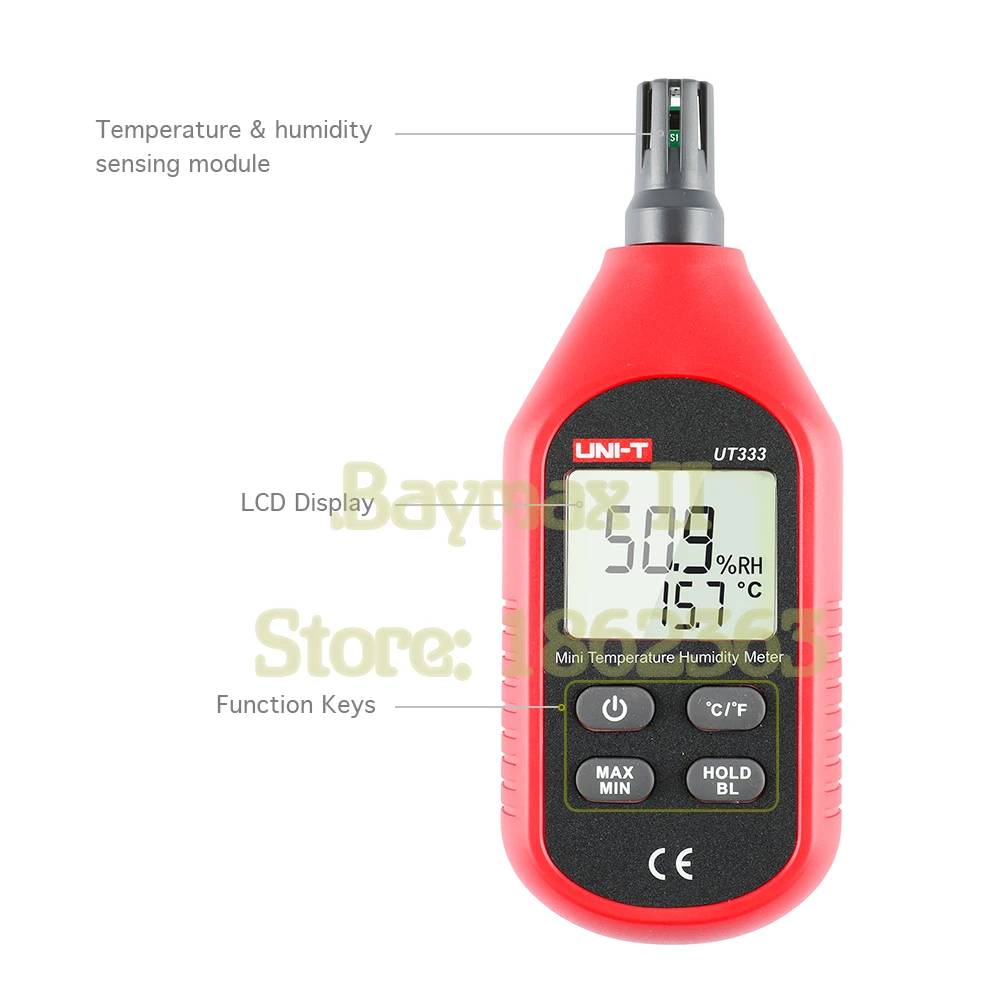 UT333 Thermometer Digital Thermometer Digital Thermometer for Animal Husbandry Monitoring Indoor Farming UT333 Thermometer Digital Thermometer Digital Thermometer for Animal Husbandry Monitoring Indoor Farming