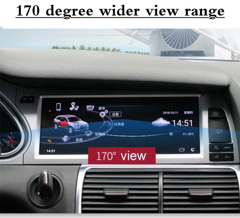 Cheap YMODVHT 10.25inch IPS screen 2G RAM Car GPS Navigation for Audi Q7 2006 2007 2008 2009 2010 2011 2012 2013 2014 2015 6