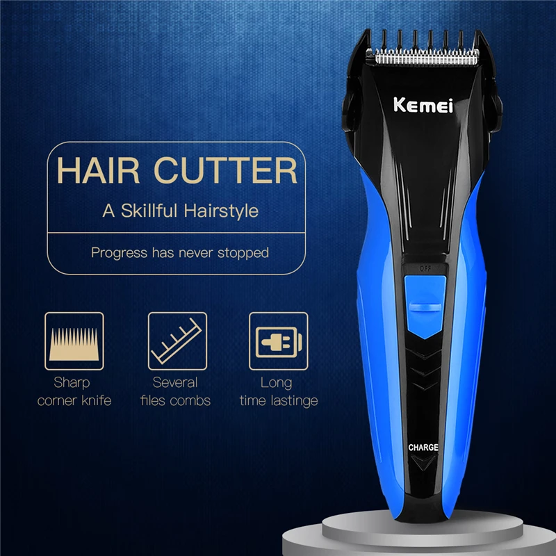 Kemei Rechargeable Hair Clipper Men Electric Professional Hair Trimmers Razor Shaver Beard Shaving Cutting Machine Kit Face Care Kemei Rechargeable Hair Clipper Men Electric Professional Hair Trimmers Razor Shaver Beard Shaving Cutting Machine Kit Face Care