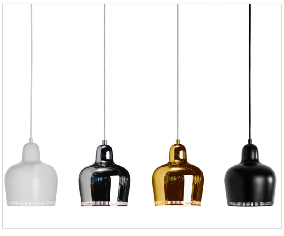 

2016 Modern Artek Pendant Lights For Kitchen Room Dining Room Metal Lamp Fixtures E27 110V 220V Home Lighting Lampes Vintage New