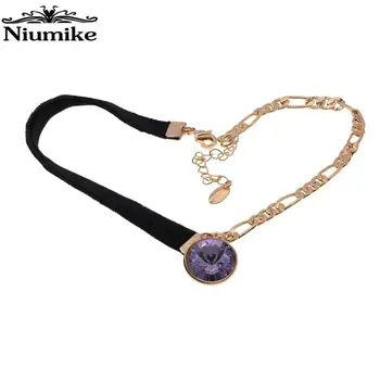 

Niumike Jewelry Women Necklace Pendant Embellished with crystals from Swarovski Necklace Fashion Valentines Gift Drop shipping