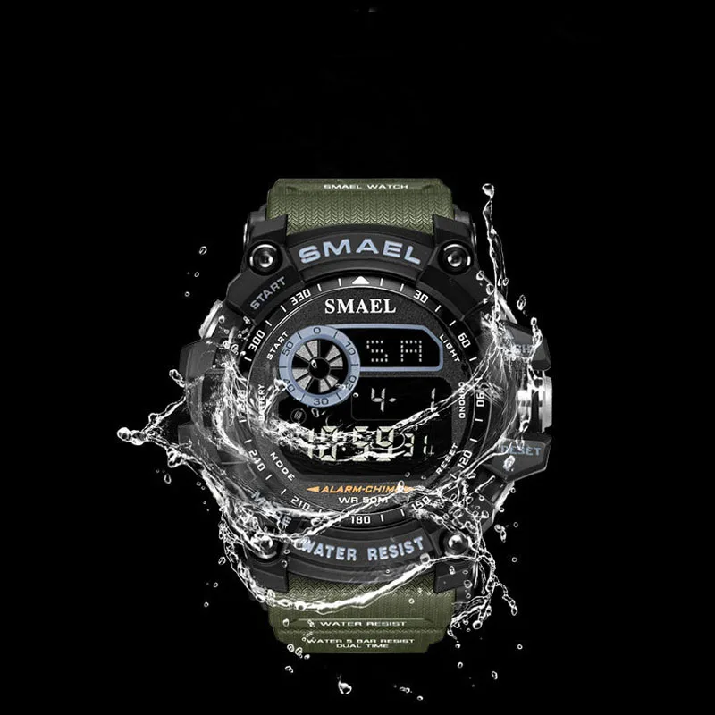 Цифровые Спортивные мужские наручные часы водонепроницаемые мужские наручные часы мужские армейские военные детские наручные часы электронные мужские часы