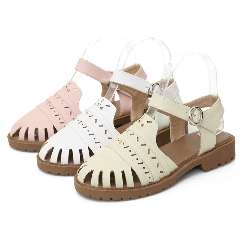 

Fashion Simple Buckle Square Heel Woman Sandals Woman Low-heeled Casual Sandals Size 34-42