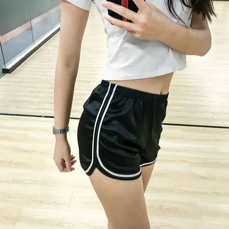 

Newly Women Lady High Waist Elastic Shorts Slim Casual for Summer Sport Beach Running BF88