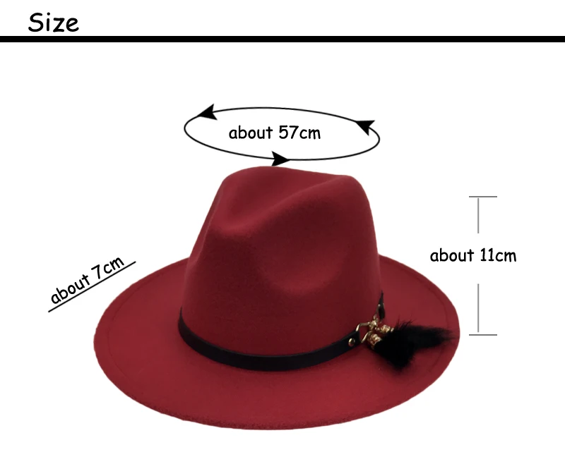 Wide Brim Church Sombreros Jazz Cap
