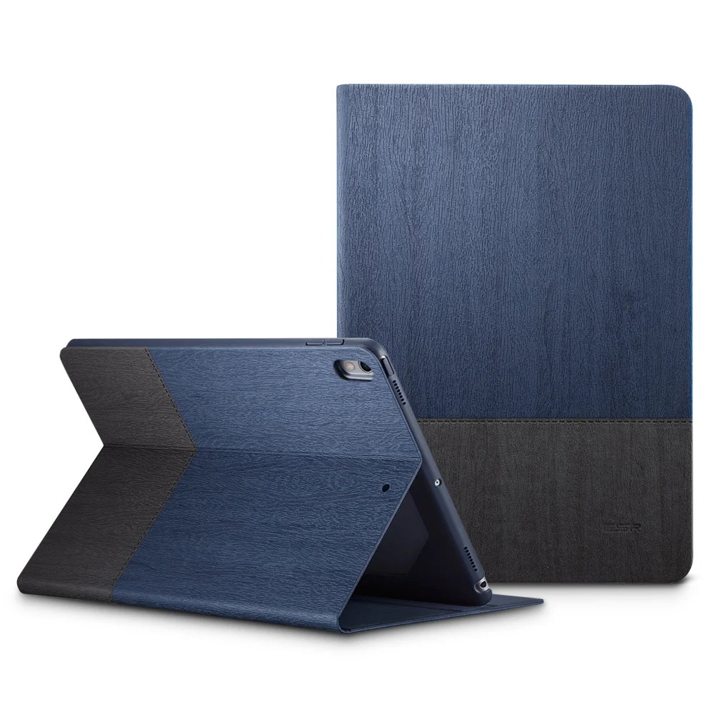 ESR Чехол для iPad Pro 10,5 из простой ткани Оксфорд из искусственной кожи Smart Cover Folio Stand Повседневный Стильный чехол для iPad Pro 10,5 дюймов