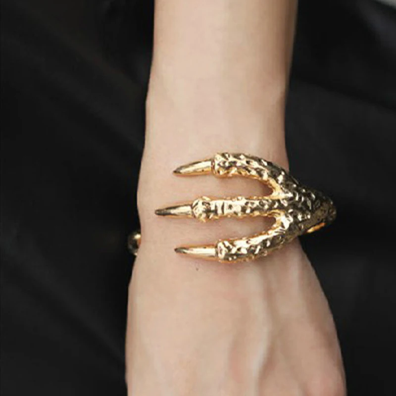 2017 New Mens Vintage Punk Bracelet Rock Dragon Claw Bracelets 2017 New Mens Vintage Punk Bracelet Rock Dragon Claw Bracelets Bangles Gift Pulseras Men Jewelry Color Gold Silver Yk2040 In Cuff From