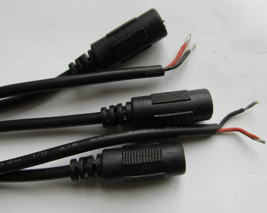 3piece 22awg new straight dc plug 5 5 x 2 1mm single head 5 5 2 1