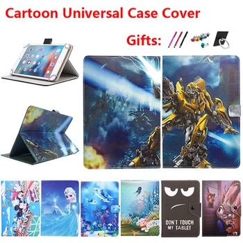 

Cartoon Universal Case Cover For Alcatel ONETOUCH ONE TOUCH Pixi 3/3T 1T 10 8082/POP 4/A3 4G 10.1 Inch Tablet Case + gifts