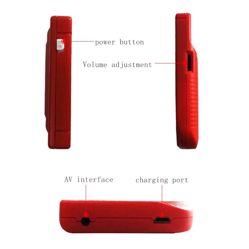 Built-in 129 Classic Games 8 bit 2.0 inch LCD Color Game Console RS-6 Retro Mini Handheld Game Player For Boy Hand Held Games