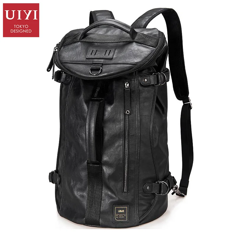 

UIYI New Design Men Backpack Waterproof PU Leather Backpacks Laptop Bags Multifunctional Anti theft Backpack Men Fashion Packs
