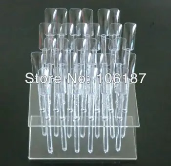 

32x Clear Nail Art Salon Display Stand Color Display Sticks for Manicuries Practice Tool