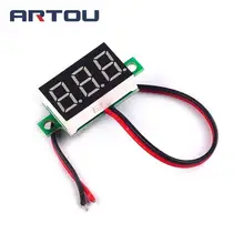 1 шт. синий во втором ряду Точность DC Цифровой вольтметр светодиодный цифровой вольтметр постоянного тока 3 V-30 V