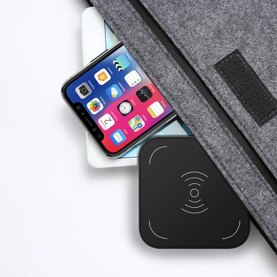 CinkeyPro Wireless Charger Charging Pad for iPhone 8 10 X Samsung S7 S8 5V:1A Adapter Charge Mobile Phone QI Device Universal 7